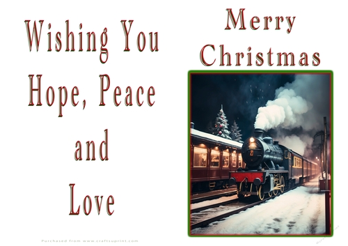 NCJP Christmas Cards Steam Trains
