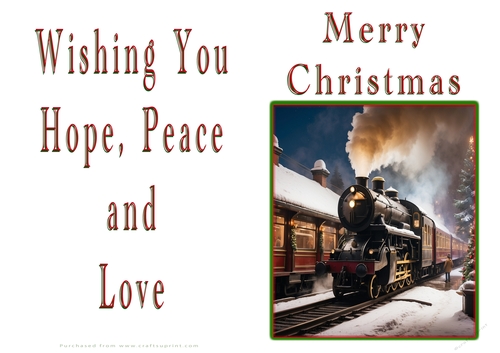 NCJP Christmas Cards Steam Trains