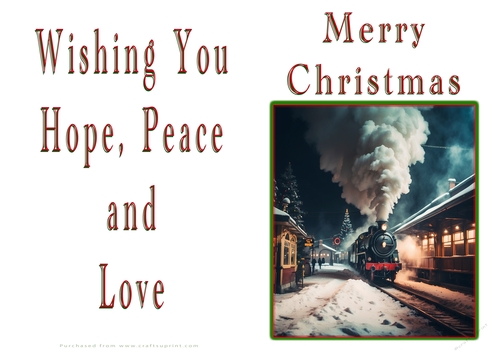 NCJP Christmas Cards Steam Trains