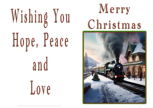 NCJP Christmas Cards Steam Trains
