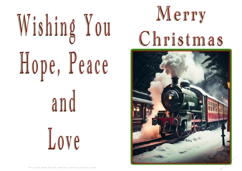 NCJP Christmas Cards Steam Trains