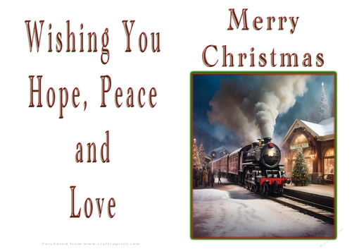 NCJP Christmas Cards Steam Trains