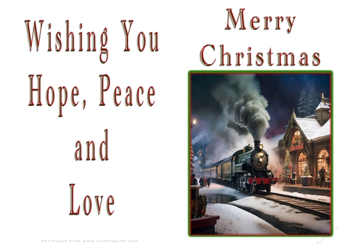 NCJP Christmas Cards Steam Trains