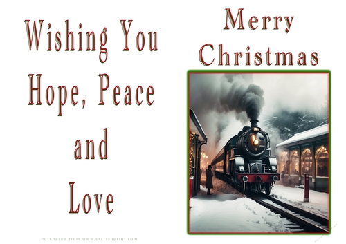 NCJP Christmas Cards Steam Trains