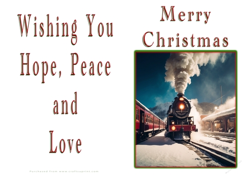 NCJP Christmas Cards Steam Trains
