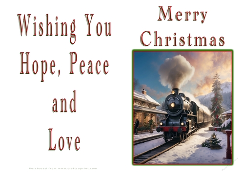 NCJP Christmas Cards Steam Trains