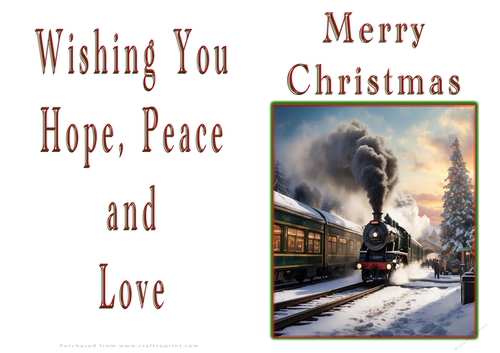 NCJP Christmas Cards Steam Trains