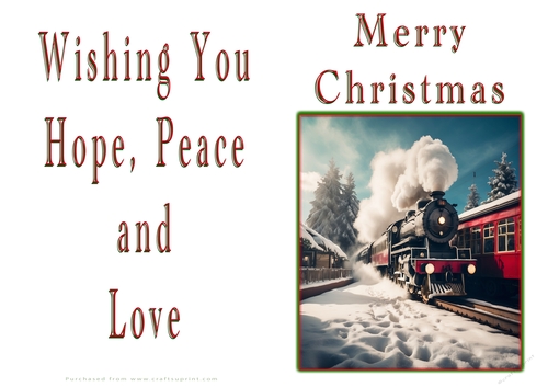 NCJP Christmas Cards Steam Trains