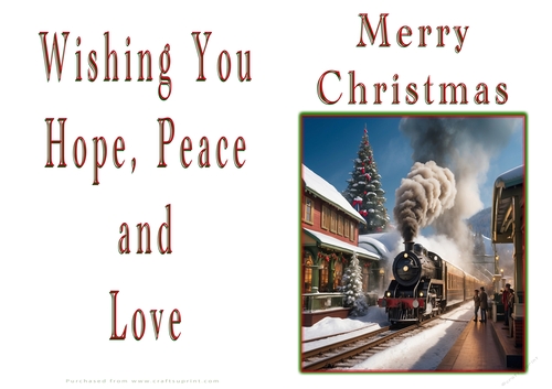NCJP Christmas Cards Steam Trains