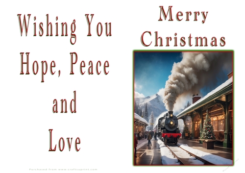 NCJP Christmas Cards Steam Trains