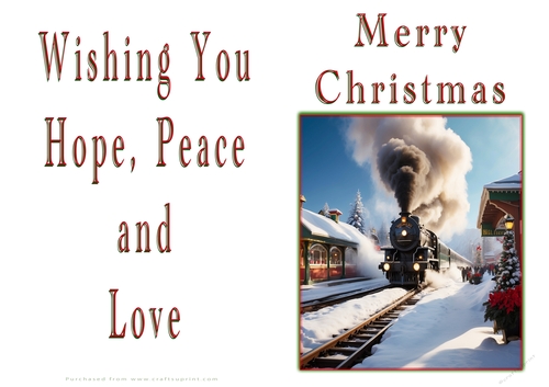 NCJP Christmas Cards Steam Trains
