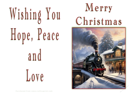 NCJP Christmas Cards Steam Trains