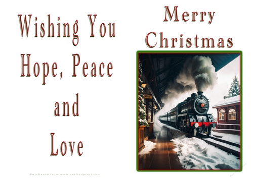 NCJP Christmas Cards Steam Trains
