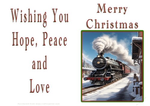NCJP Christmas Cards Steam Trains