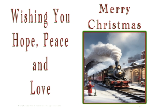 NCJP Christmas Cards Steam Trains