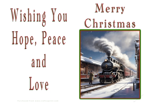 NCJP Christmas Cards Steam Trains