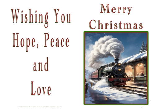 NCJP Christmas Cards Steam Trains