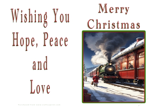 NCJP Christmas Cards Steam Trains