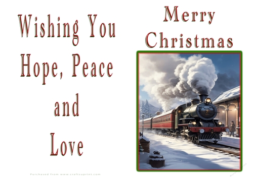 NCJP Christmas Cards Steam Trains