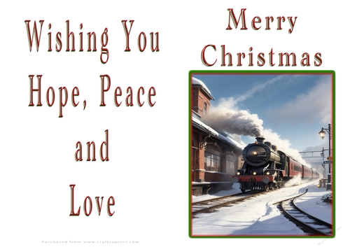 NCJP Christmas Cards Steam Trains