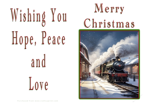 NCJP Christmas Cards Steam Trains