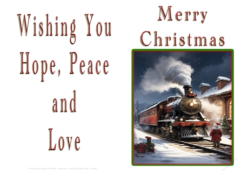 NCJP Christmas Cards Steam Trains