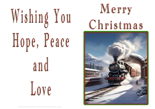 NCJP Christmas Cards Steam Trains