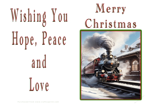 NCJP Christmas Cards Steam Trains