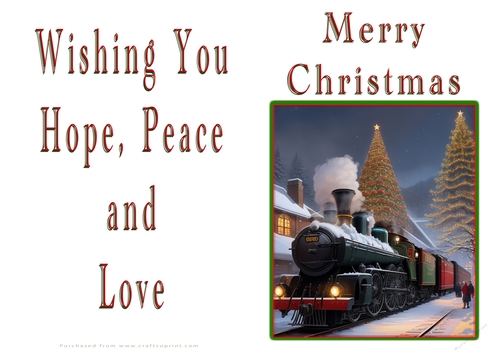 NCJP Christmas Cards Steam Trains