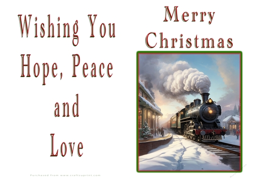 NCJP Christmas Cards Steam Trains