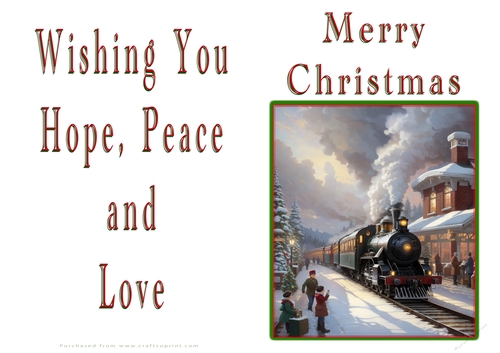 NCJP Christmas Cards Steam Trains