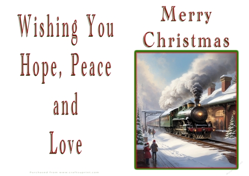 NCJP Christmas Cards Steam Trains