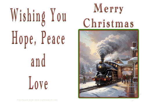 NCJP Christmas Cards Steam Trains