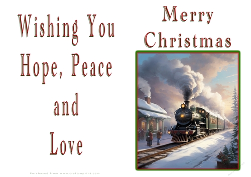 NCJP Christmas Cards Steam Trains