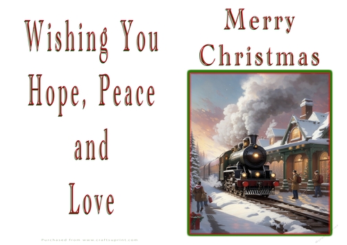 NCJP Christmas Cards Steam Trains