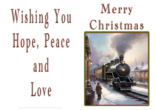 NCJP Christmas Cards Steam Trains