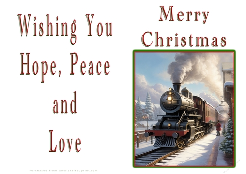 NCJP Christmas Cards Steam Trains