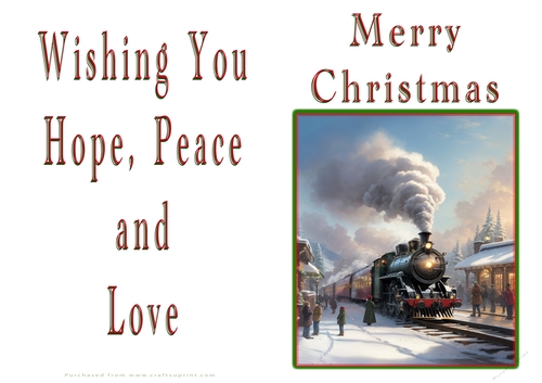 NCJP Christmas Cards Steam Trains