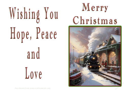 NCJP Christmas Cards Steam Trains