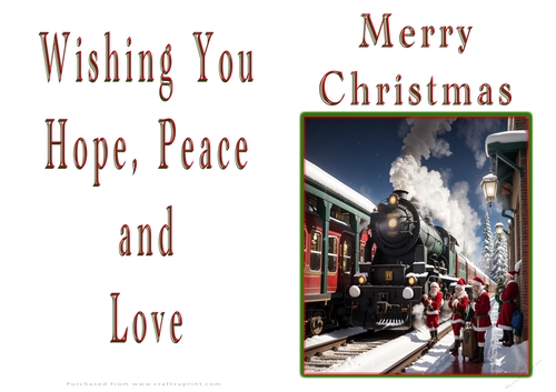 NCJP Christmas Cards Steam Trains