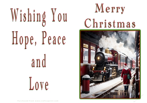 NCJP Christmas Cards Steam Trains