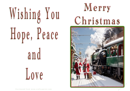 NCJP Christmas Cards Steam Trains
