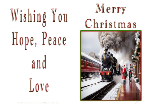 NCJP Christmas Cards Steam Trains