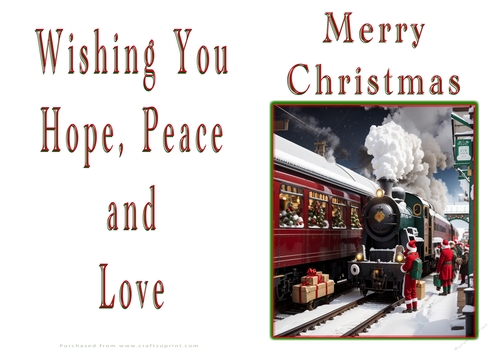 NCJP Christmas Cards Steam Trains