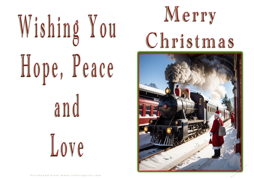 NCJP Christmas Cards Steam Trains