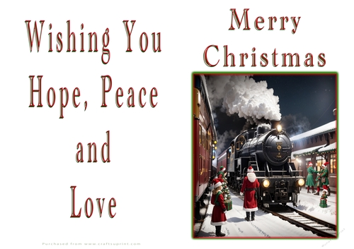 NCJP Christmas Cards Steam Trains