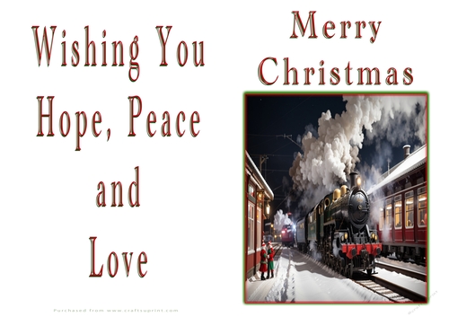 NCJP Christmas Cards Steam Trains