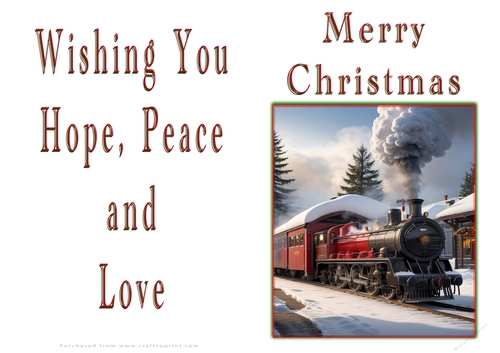 NCJP Christmas Cards Steam Trains