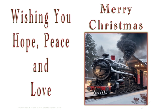 NCJP Christmas Cards Steam Trains