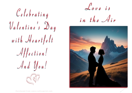 NCJP Valentines Day Card - Couples Silhouette